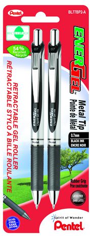 Energel Retractable Roller Pen - Black
