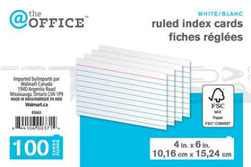 Ruled Index Cards