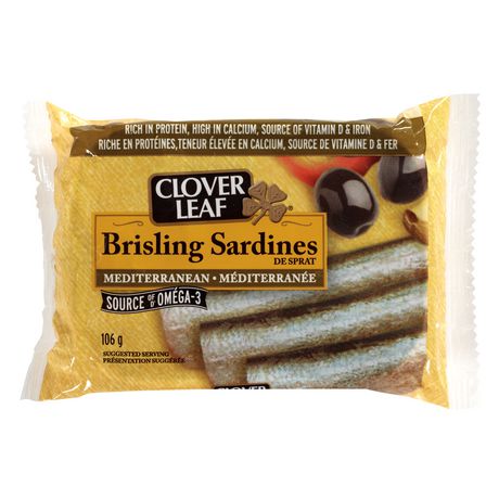 Clover Leaf Brisling Sardines–Mediterranean 106g