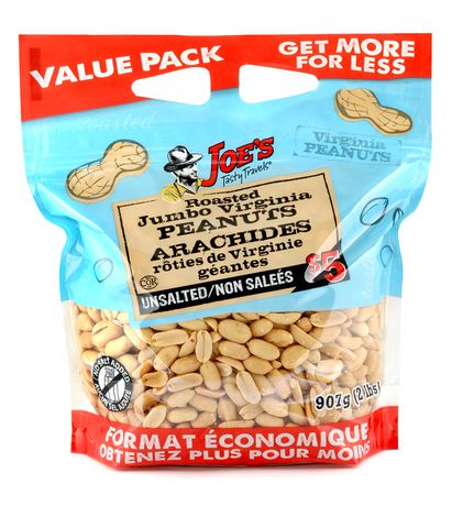 Joe’s Tasty Travels Roasted Jumbo Virginia Peanuts Unsalted VP