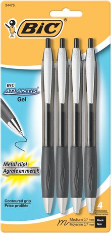 Atlantis Black Gel Pen