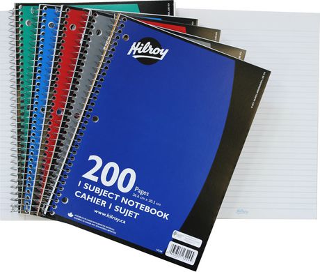 1 Subject 3 Hole with Margin Notebook