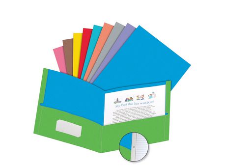 Twisted Twin Pocket Folder with Fastener