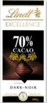 Lindt Excellence 70% Cacao Dark Chocolate Bar