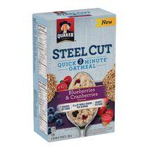 Quaker Steel Cut Oatmeal Blueberries & Cranberries Quick Cook Oatmeal