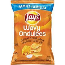 Lay's Wavy Cheddar & Sour Cream Potato Chips