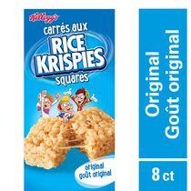 Kellogg's Rice Krisipes Squares Bars 176g - Original, 8 cereal bars