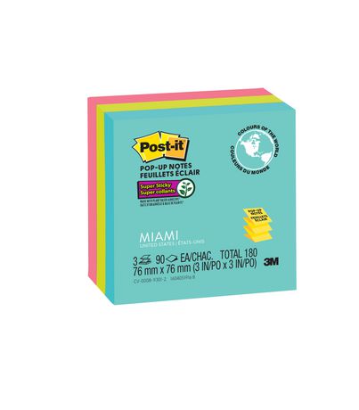 Post-it Super Sticky Pop-up Notes