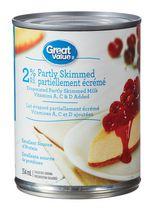 Great Value 2% Partly Skimmed Evaporated Milk