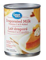 Great Value Vitamins C & D added Evaporated Milk
