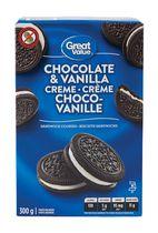 Great Value Chocolate & Vanilla Creme Sandwich Cookies