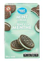 Great Value Mint Creme Sandwich Cookies