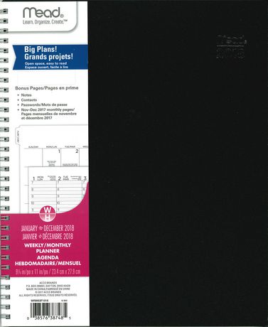 Large Poly W/M Appointment Book Big Plans™ Fill