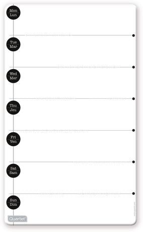 Magnetic Weekly Calendar