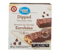 Great Value Dipped Chocolate Chip Granola Bars