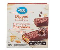 Great Value Chocolate Dipped Peanut Butter Granola Bars