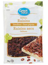 Great Value Seedless Sultana Raisins
