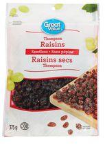 Great Value SeedlessThompson Raisins