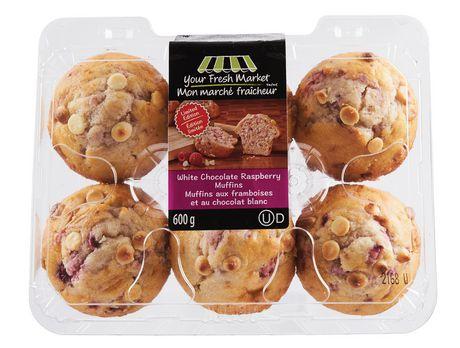 Your Fresh Market White Chocolate Raspberry Muffins