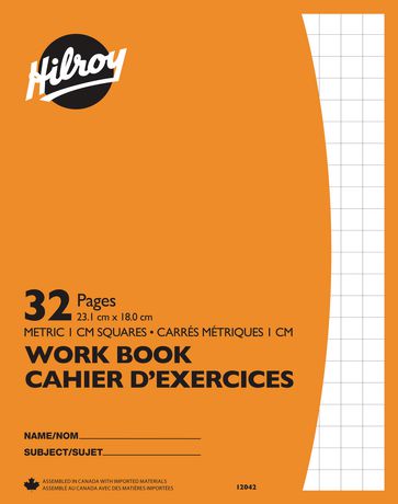 Stitched Exercise Book Graph Ruling