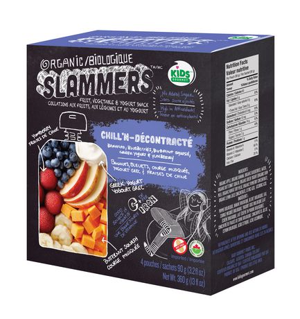 Organic Slammers Chill’N Fruit, Vegetable and Yogurt Snack