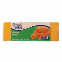 Great Value Medium Cheddar Cheese