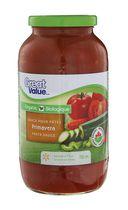 Great Value Organic Primavera Pasta Sauce