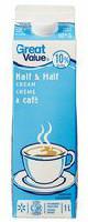 Great Value Half & Half Cream