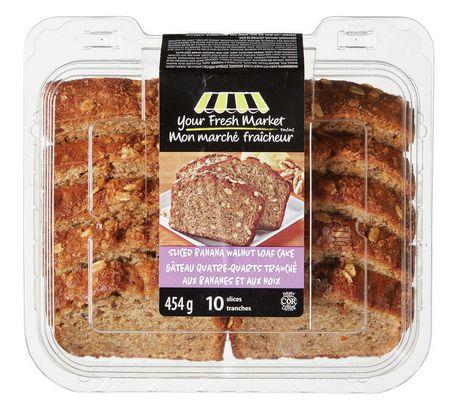 Your Fresh Market Sliced Banana Walnut Loaf Cake