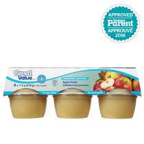 Great Value Apple Snack Unsweetened Cups