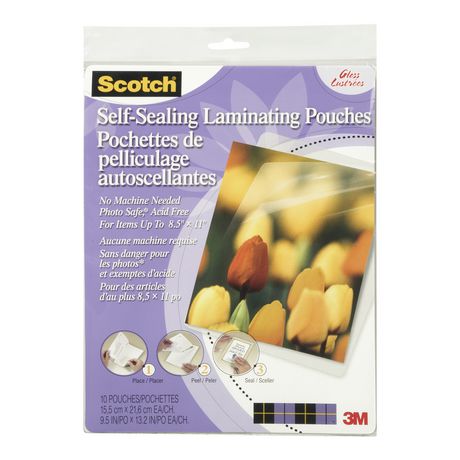 Scotch Self Sealing Laminating Pouches