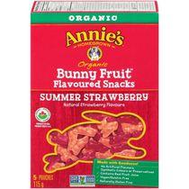 Annie's Homegrown Organic Summer Strawberry Bunny Fruit Flavoured Snacks