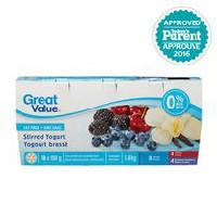 Great Value Fat Free 0% M.F. Stirred Yogurt