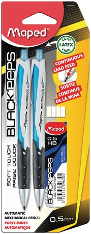Assorted 0.5 mm Automatic Mechanical Pencils with Leads Refills
