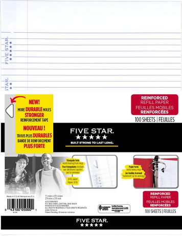 Reinforced Refill Paper