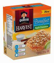 Quaker Harvest Breakfast Apple Cinnamon Fruit Filled Squares