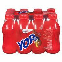 Yoplait YOP Strawberry, Raspberry, Blueberry and Strawberry-Banana Drinkable Yogurt