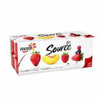 Yoplait Source Strawberry, Fieldberry, Peach/ and Raspberry Yogurt