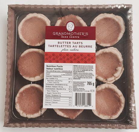 Grandmother's Bake Shoppe Plain Butter Tarts