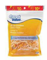 Great Value Light Mozza-Cheddar Shredded Cheese