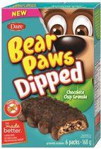 Bear Paws Dipped Chocolate Chip Granola Cookies