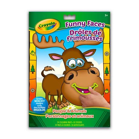 Funny Faces Colouring & Sticker Book