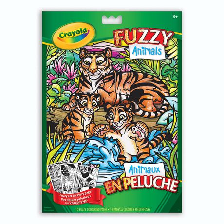 Fuzzy Animals Colouring Pad