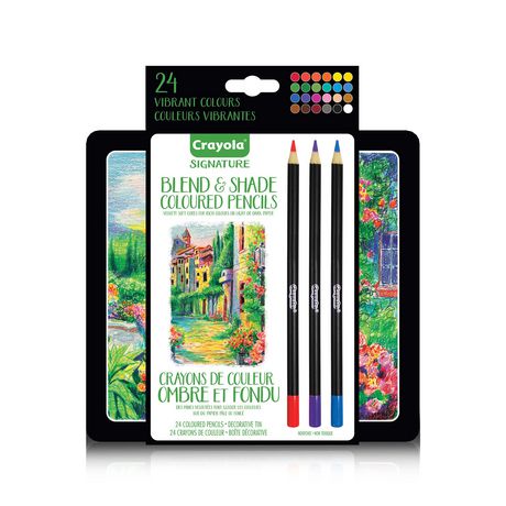 Signature Blend & Shade Coloured Pencils with Tin
