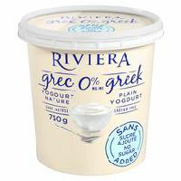 Riviera Greek No Sugar Plain Yogourt