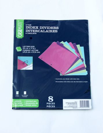 8 Tab Index Dividers
