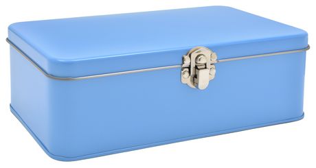 Large Blue Pencil Tin