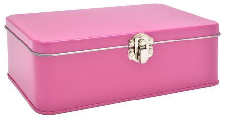 Large Pink Pencil Tin