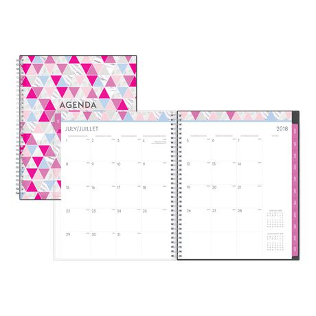 Geo Triangle Large Weekly/Monthly Cyo Planner for 2018-19