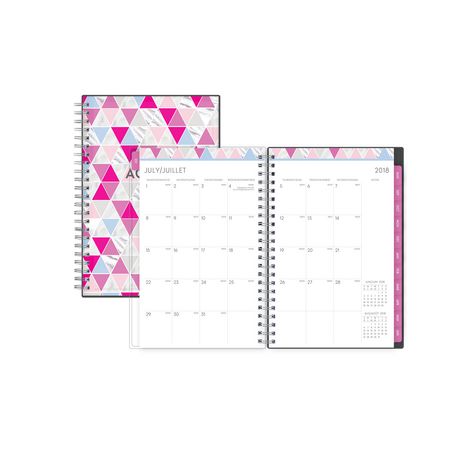 Geo Triangle Medium Weekly/Monthly Cyo Planner for 2018-19